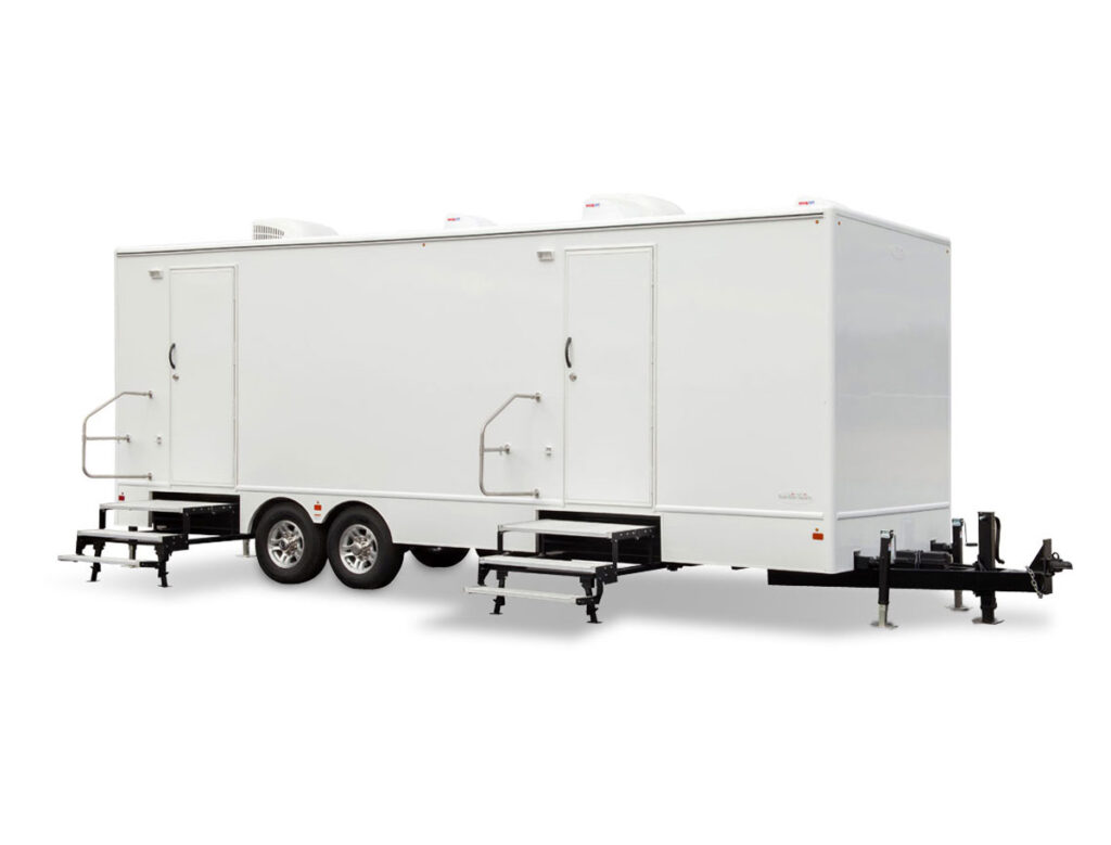 Clean, modern shower trailers for any event by Parrish Portable Toilets serving Northwest Florida